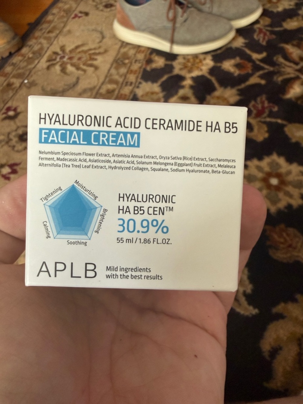 APL Hyaluronic Acid Ceramide HA B5 Facial Cream - White & Blue